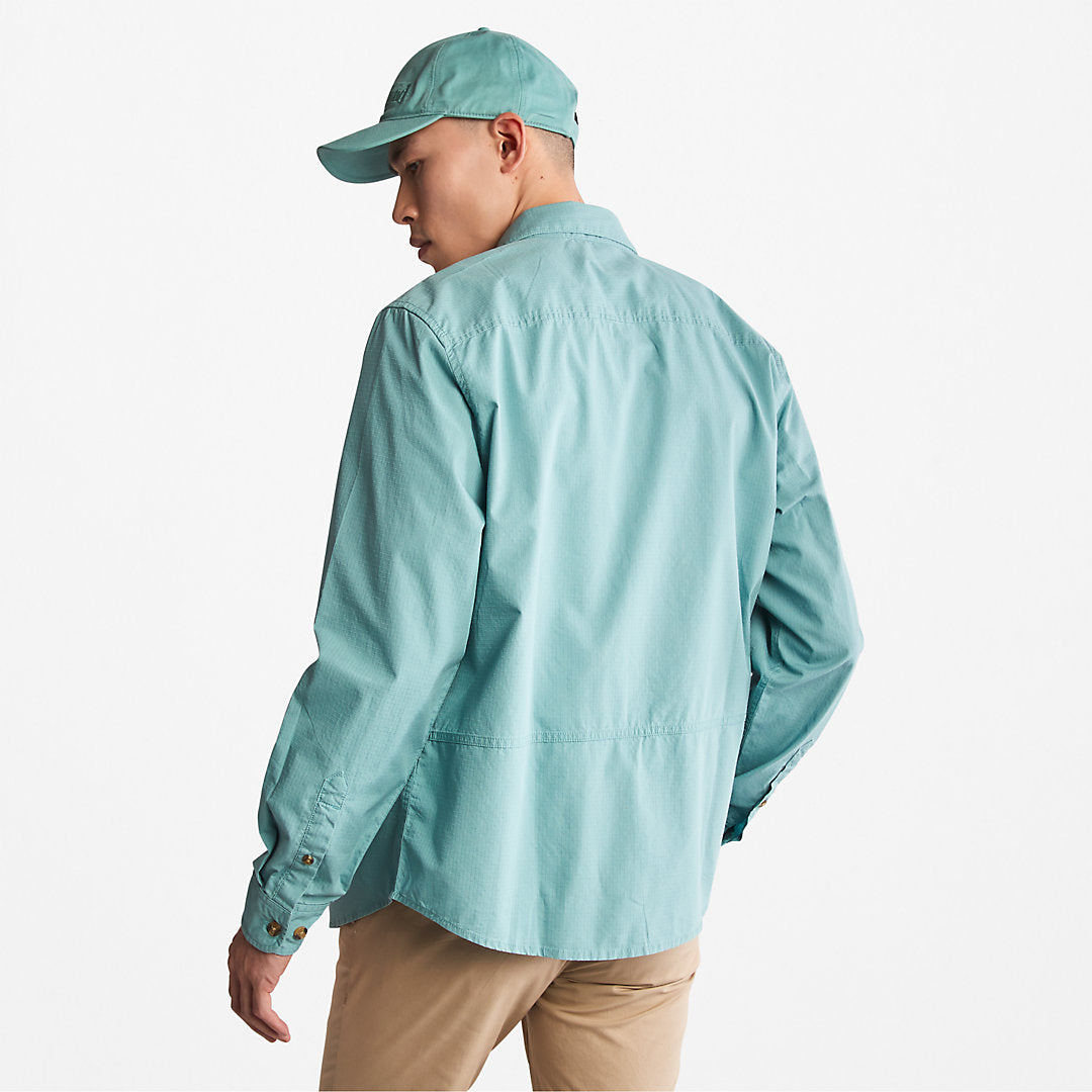 Mens Outdoor Heritage EK+ Overshirt for Men in Blue - Timberland