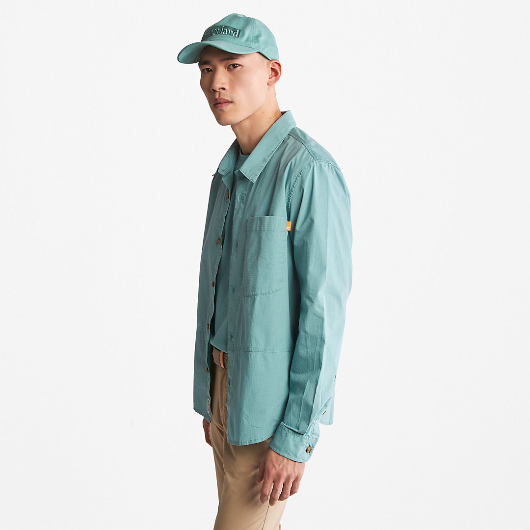 Mens Outdoor Heritage EK+ Overshirt for Men in Blue - Timberland