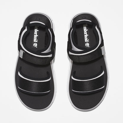 Womens Euro Swift Ankle-Strap Sandal for Women in Monochrome Black - Timberland