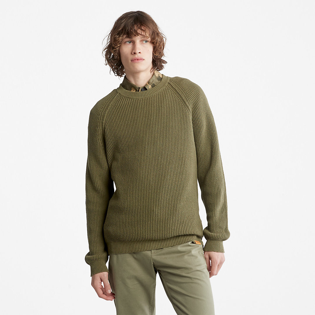 Mens Outdoor Heritage EK+ Sweater for Men in Dark Green - Timberland