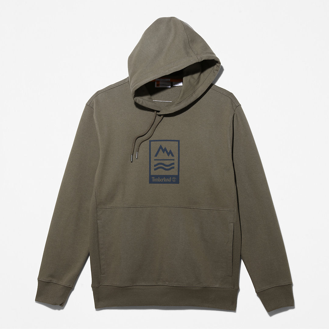 Mens Mountains-to-Rivers Hoodie for Men in Dark Green - Timberland