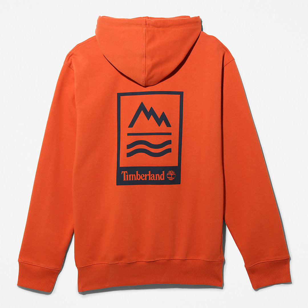 Mens Mountains-to-Rivers Hoodie for Men in Orange - Timberland