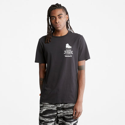Mens Outdoor Heritage Boot-Logo T-Shirt for Men in Black - Timberland