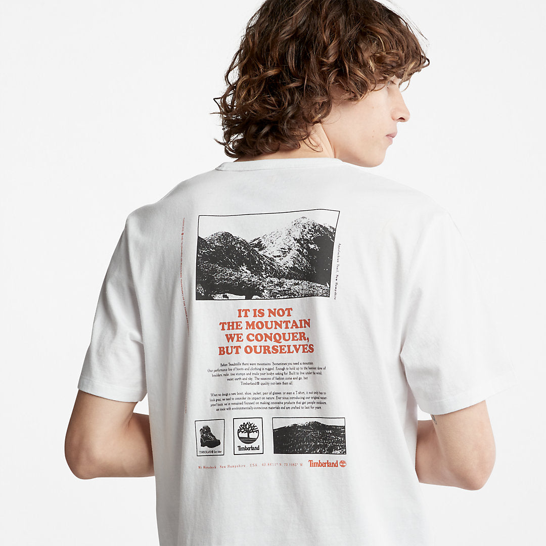 Mens Outdoor Heritage Boot-Logo T-Shirt for Men in White - Timberland