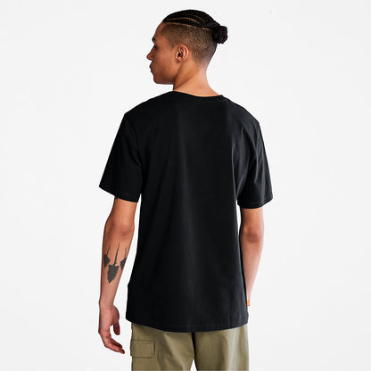 Mens Camo-Logo T-Shirt for Men in Black - Timberland