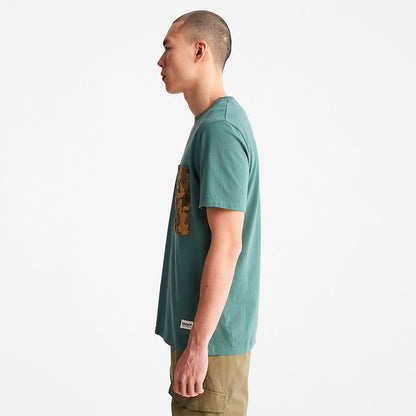 Mens Outdoor Heritage Camo-Pocket T-Shirt for Men in Green - Timberland