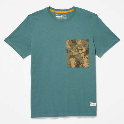 Mens Outdoor Heritage Camo-Pocket T-Shirt for Men in Green - Timberland