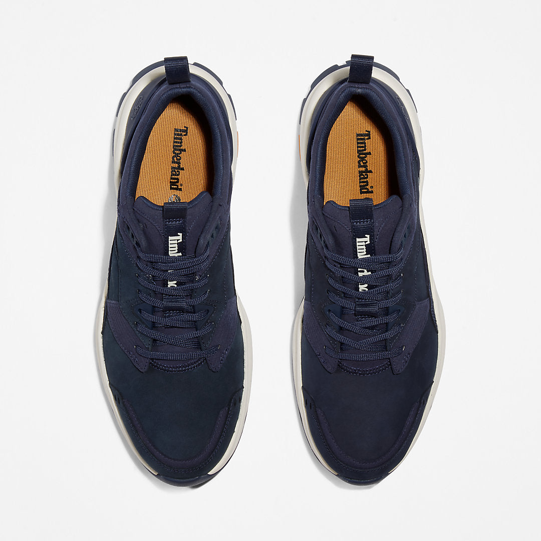 Mens Tree Racer Leather Trainer for Men in Navy - Timberland