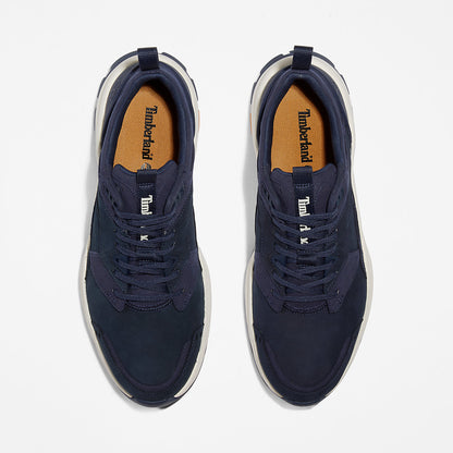Mens Tree Racer Leather Trainer for Men in Navy - Timberland