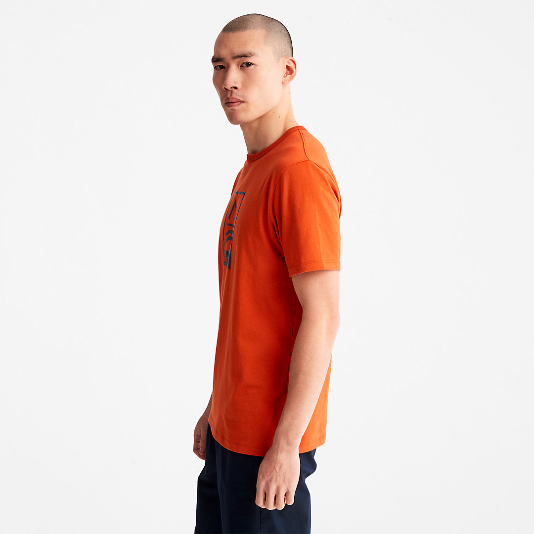 Mens Mountains-to-Rivers T-Shirt for Men in Orange - Timberland