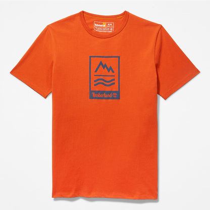 Mens Mountains-to-Rivers T-Shirt for Men in Orange - Timberland