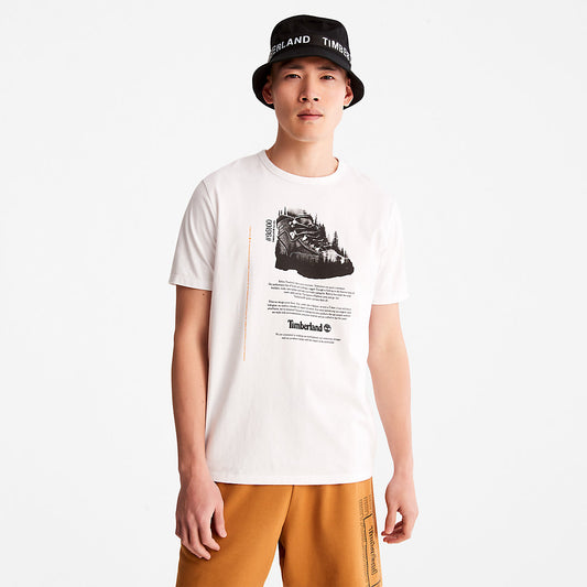 Mens Outdoor Heritage Graphic T-Shirt for Men in White - Timberland