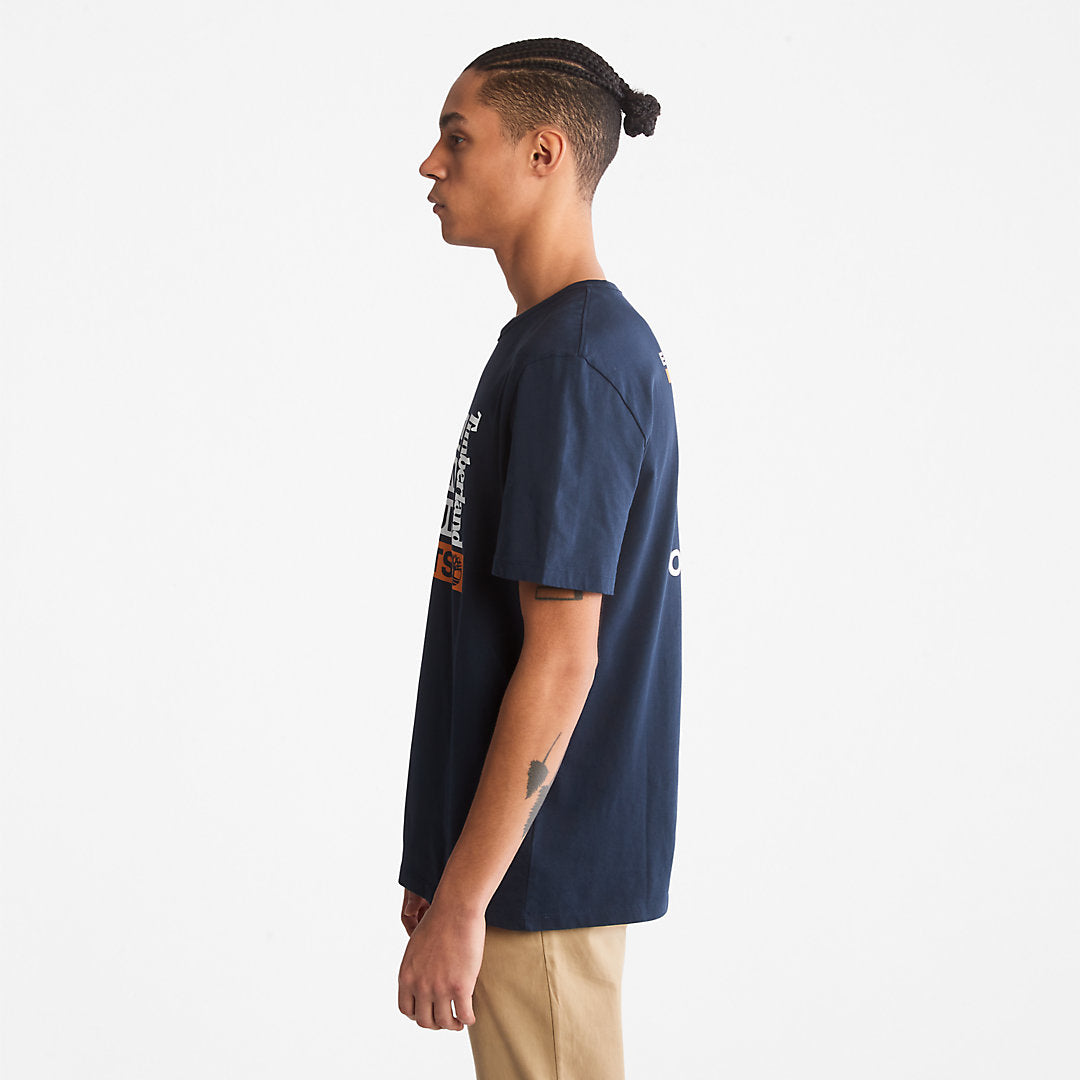 Mens Earth Day EK+ T-Shirt for Men in Navy - Timberland