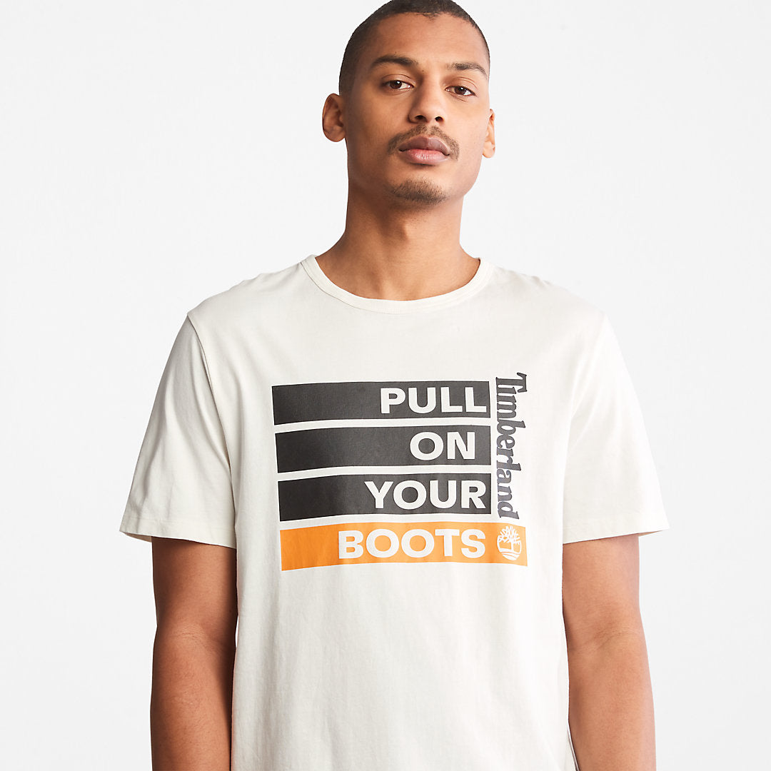 Mens Earth Day EK+ T-Shirt for Men in White - Timberland