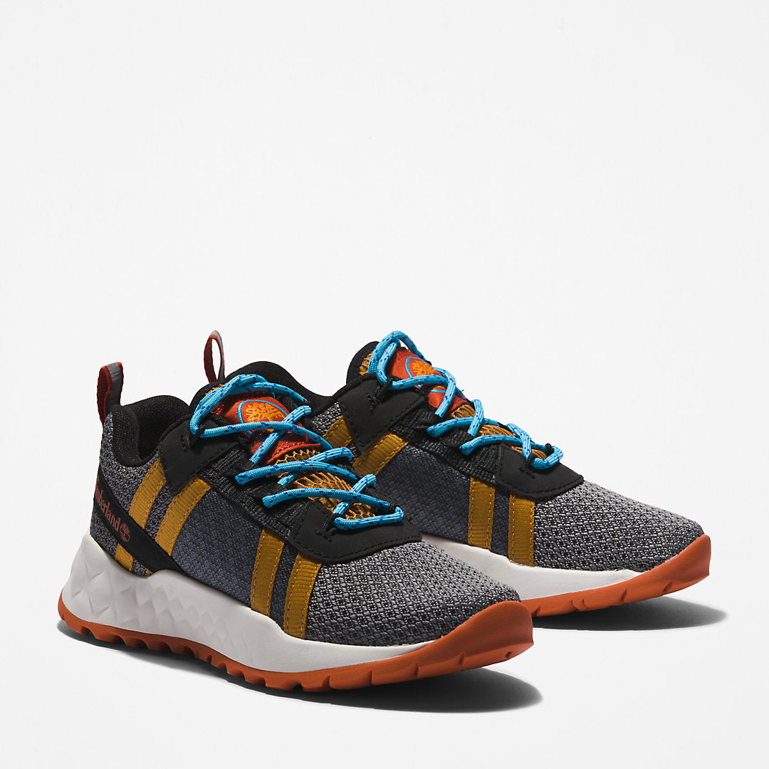 Kids GreenStride™ Solar Wave LT Trainer for Youth in Grey/Yellow - Timberland