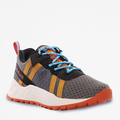 Kids GreenStride™ Solar Wave LT Trainer for Junior in Grey/Yellow - Timberland