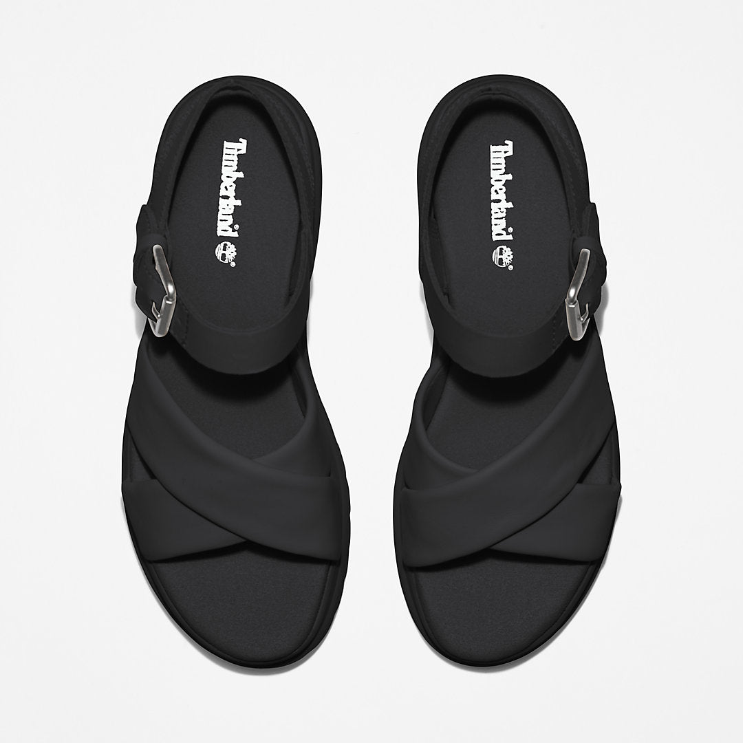 Womens London Vibe Ankle-strap Sandal for Women in Black - Timberland