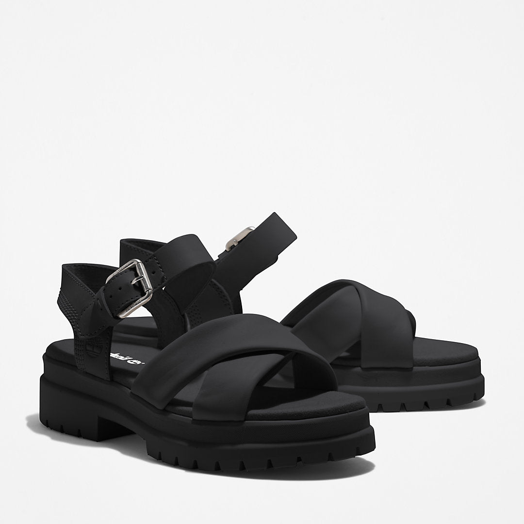Womens London Vibe Ankle-strap Sandal for Women in Black - Timberland