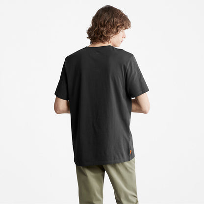 Mens Camo-Logo T-Shirt for Men in Black - Timberland