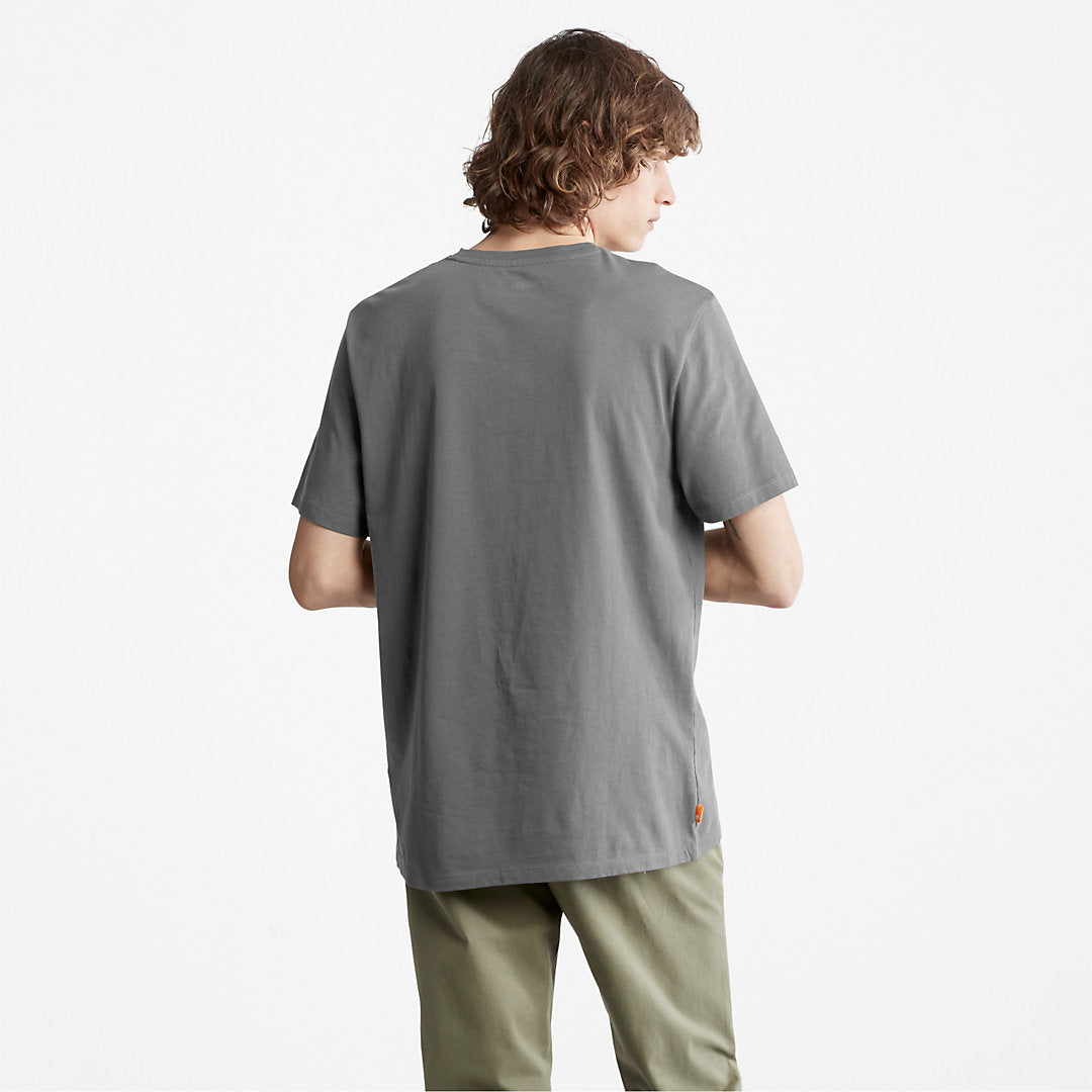 Mens Camo-Logo T-Shirt for Men in Grey - Timberland