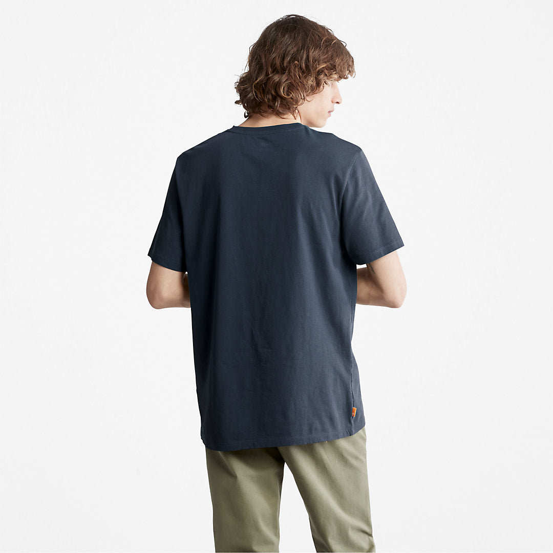 Mens Camo-Logo T-Shirt for Men in Navy - Timberland