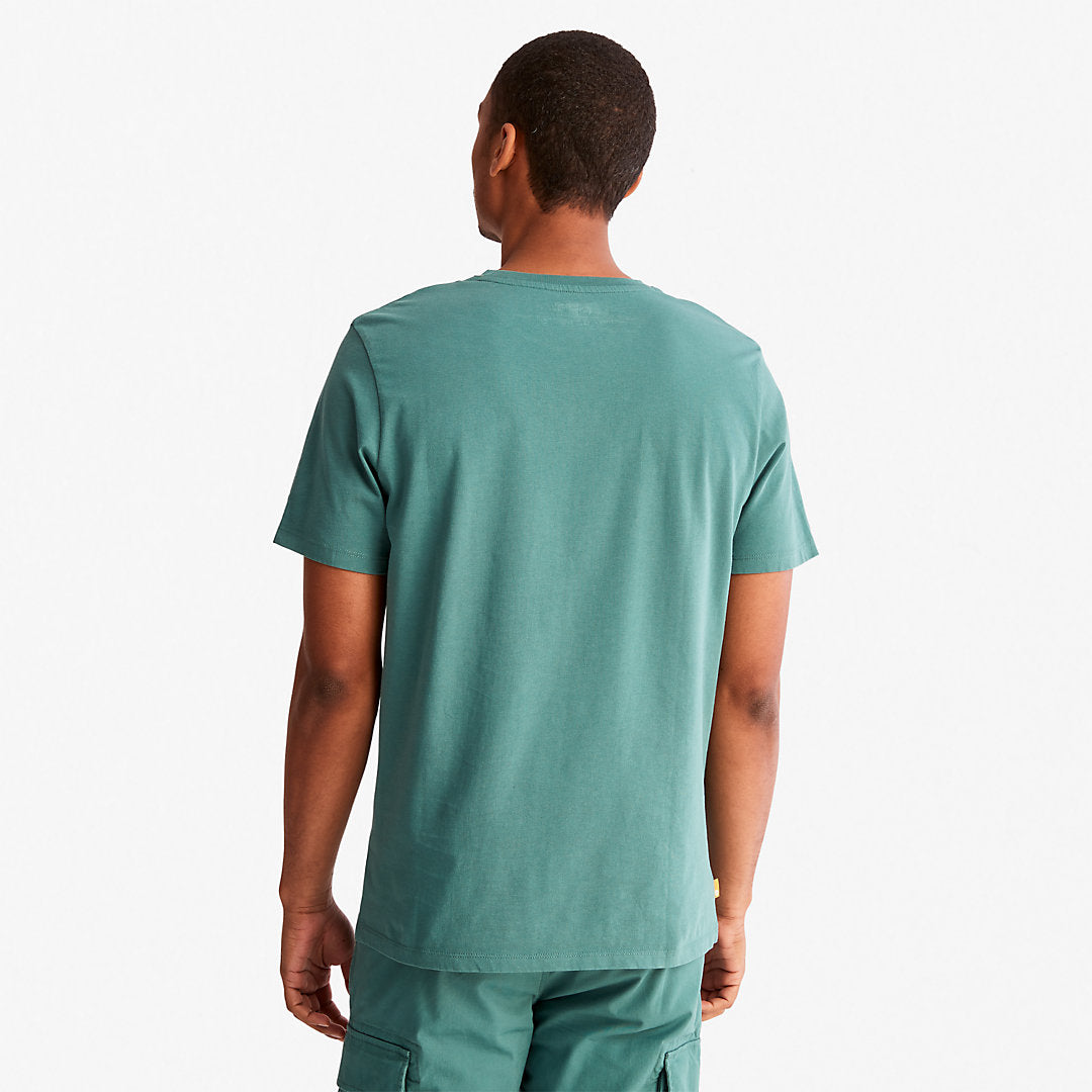 Mens Camo-Logo T-Shirt for Men in Green - Timberland