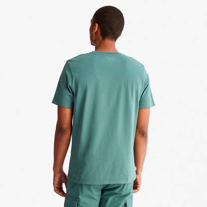 Mens Camo-Logo T-Shirt for Men in Green - Timberland