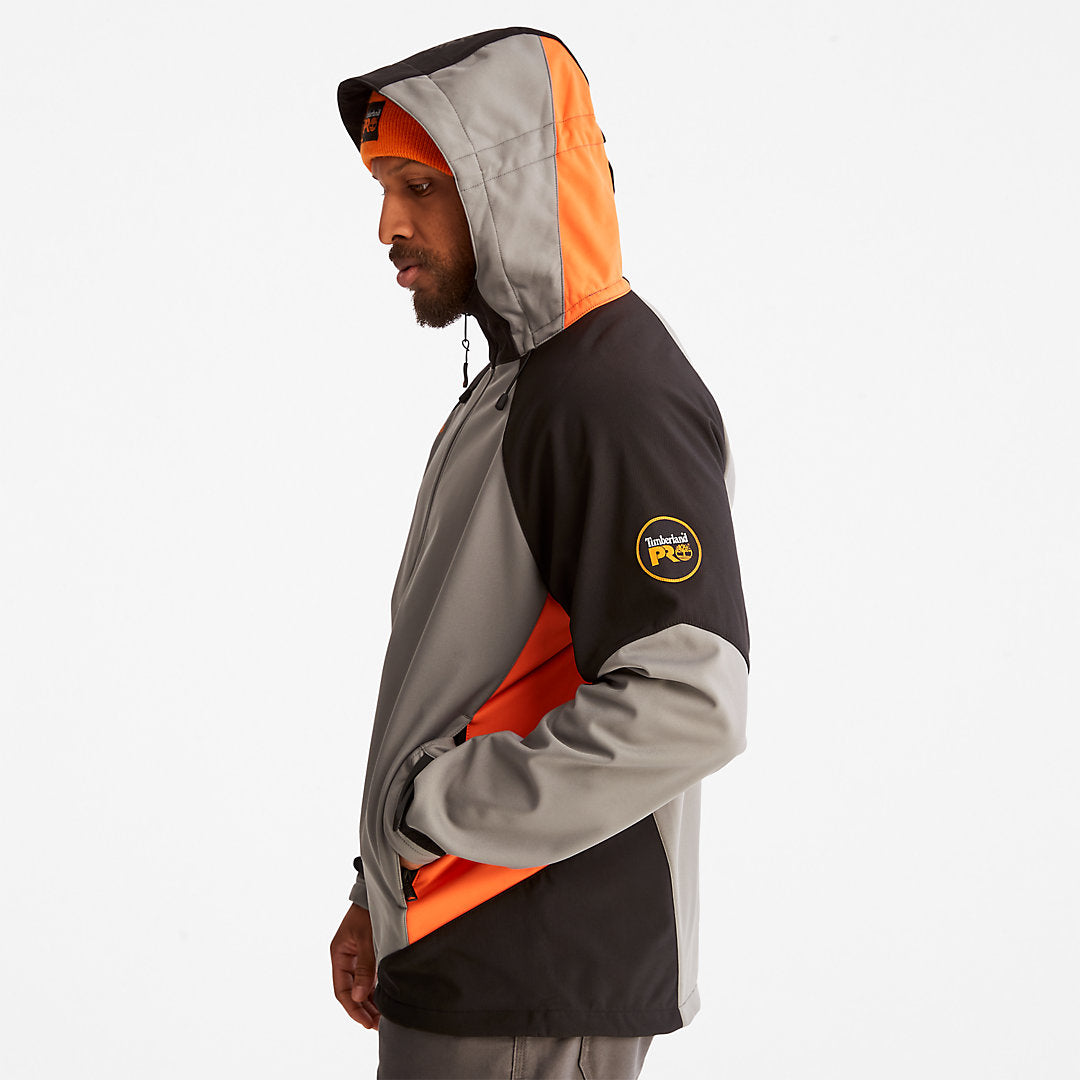Mens Timberland PRO® Power Zip Hooded Softshell Jacket for Men in Grey - Timberland