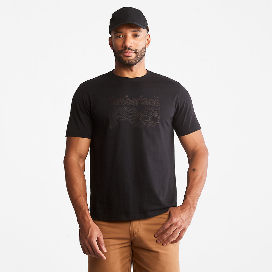 Mens Timberland PRO® Textured Graphic T-Shirt for Men in Black - Timberland