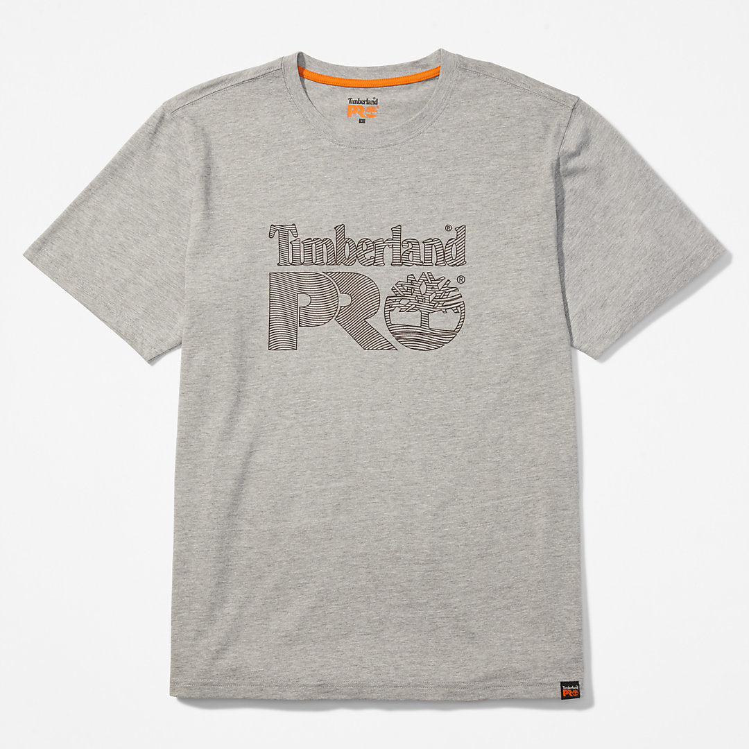Mens Timberland PRO® Textured Graphic T-Shirt for Men in Grey - Timberland