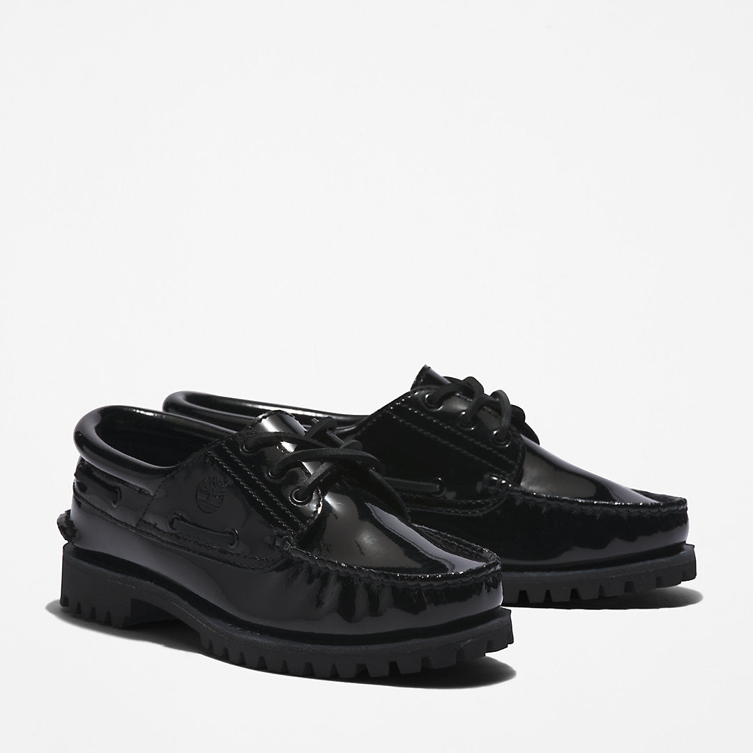 Womens Timberland® Noreen 3-Eye Boat Shoe for Women in Black - Timberland