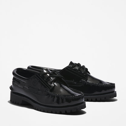 Womens Timberland® Noreen 3-Eye Boat Shoe for Women in Black - Timberland