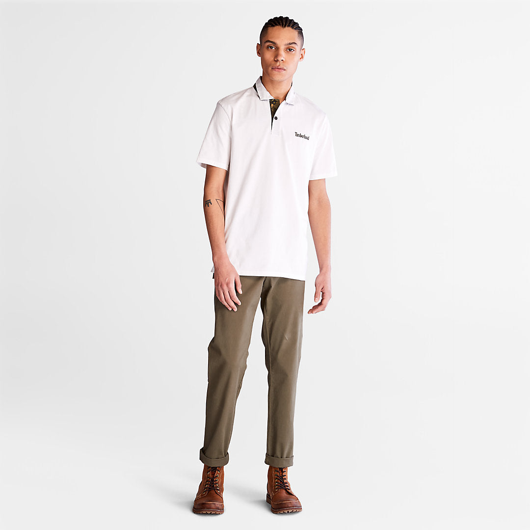 Mens Outdoor Heritage Polo Shirt for Men in White - Timberland