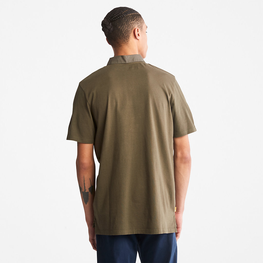 Mens Outdoor Heritage Polo Shirt for Men in Dark Green - Timberland