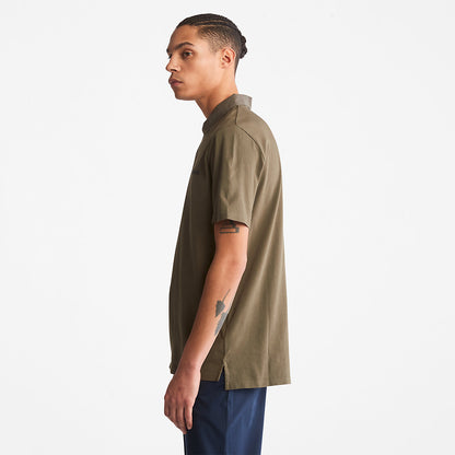 Mens Outdoor Heritage Polo Shirt for Men in Dark Green - Timberland