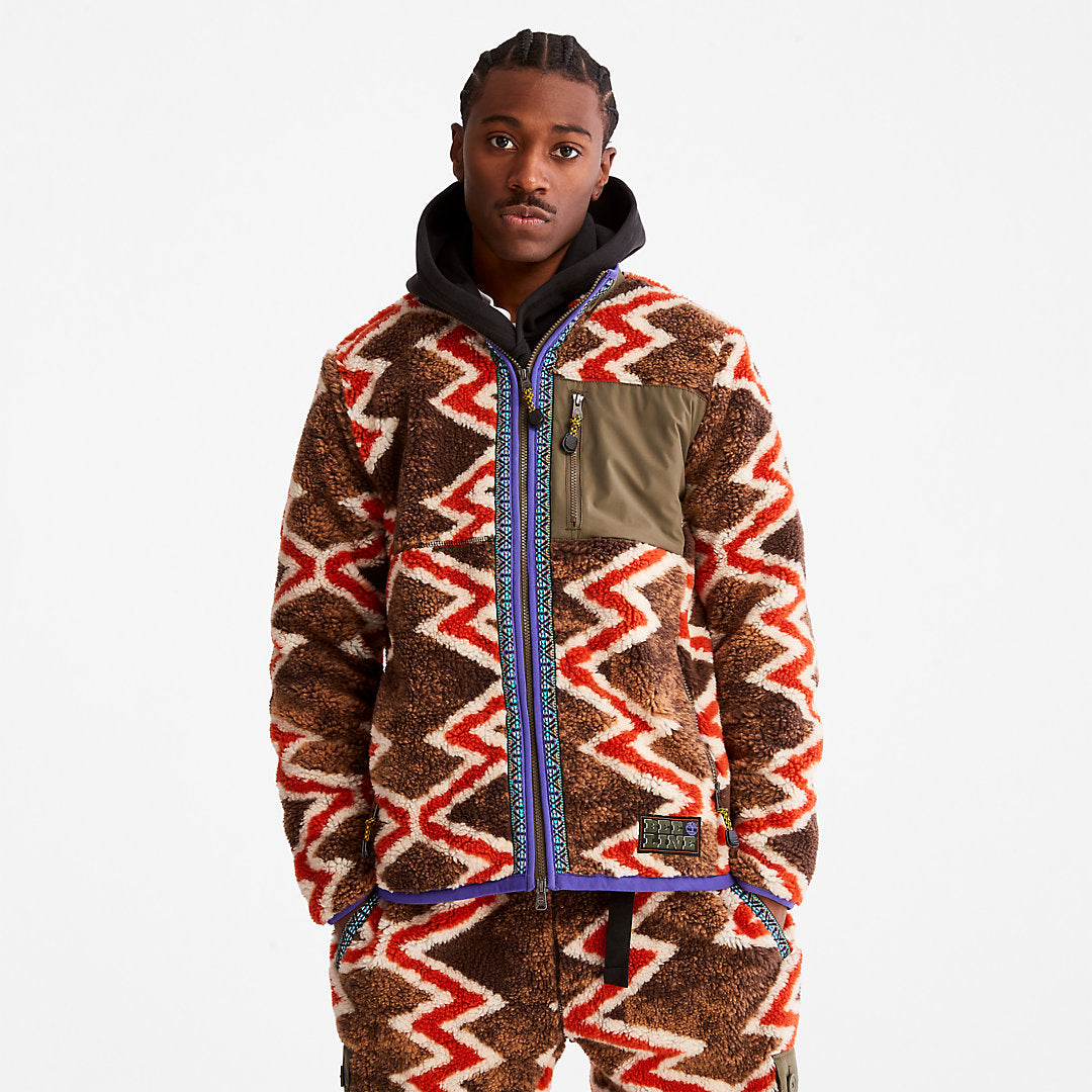 Mens Bee Line x Timberland® Fleece Jacket in Red - Timberland