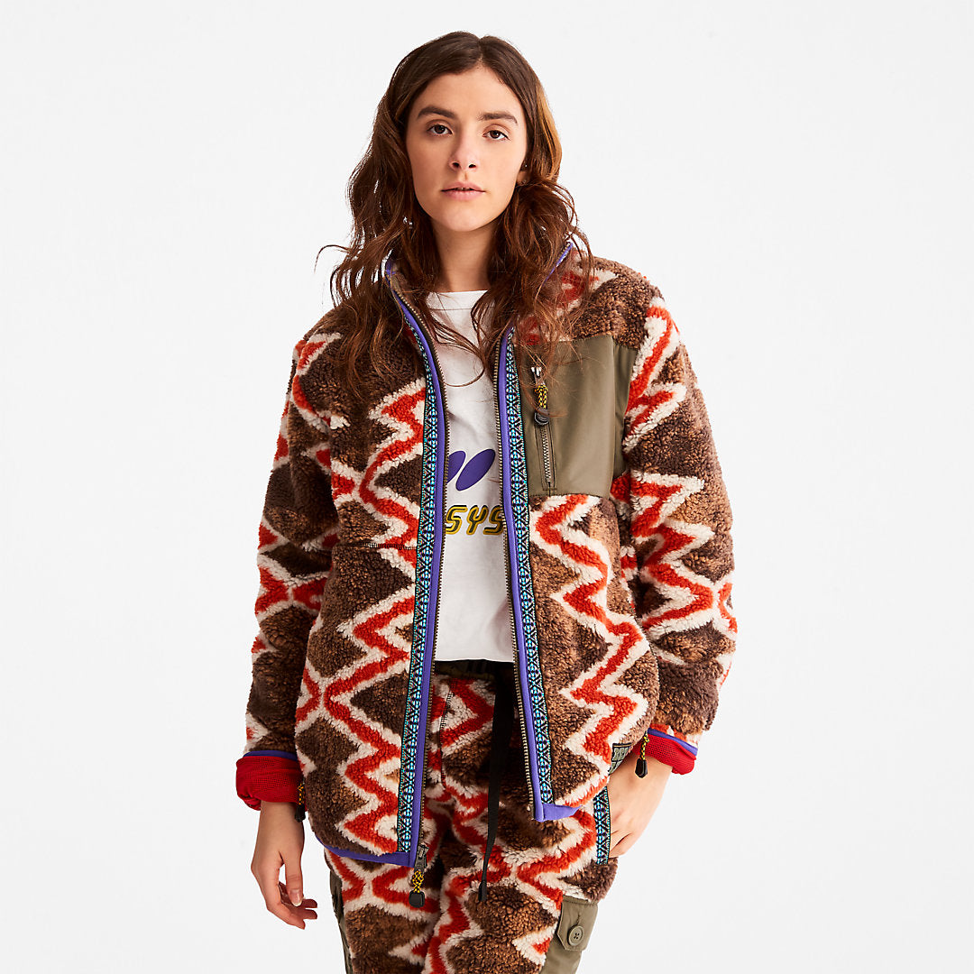 Mens Bee Line x Timberland® Fleece Jacket in Red - Timberland