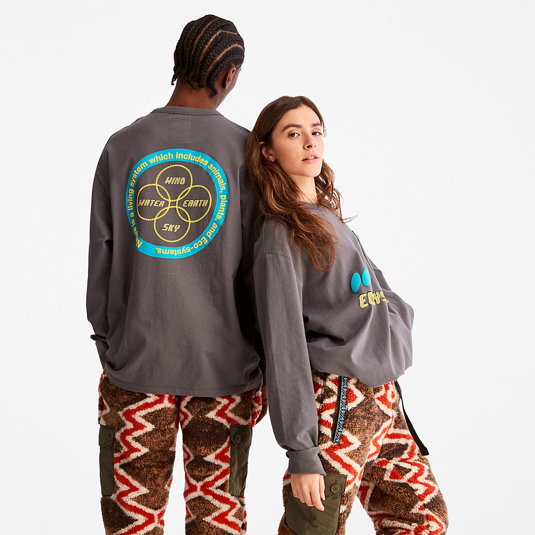 Mens Bee Line x Timberland® Long-sleeved T-Shirt in Grey - Timberland