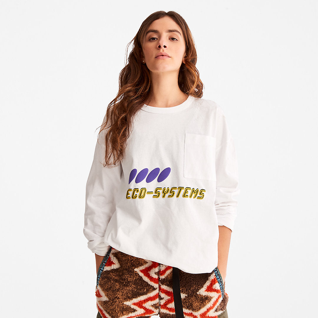 Mens Bee Line x Timberland® Long-sleeved T-Shirt in White - Timberland