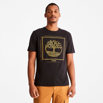 Mens Logo T-Shirt for Men in Black - Timberland