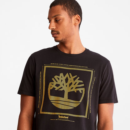 Mens Logo T-Shirt for Men in Black - Timberland