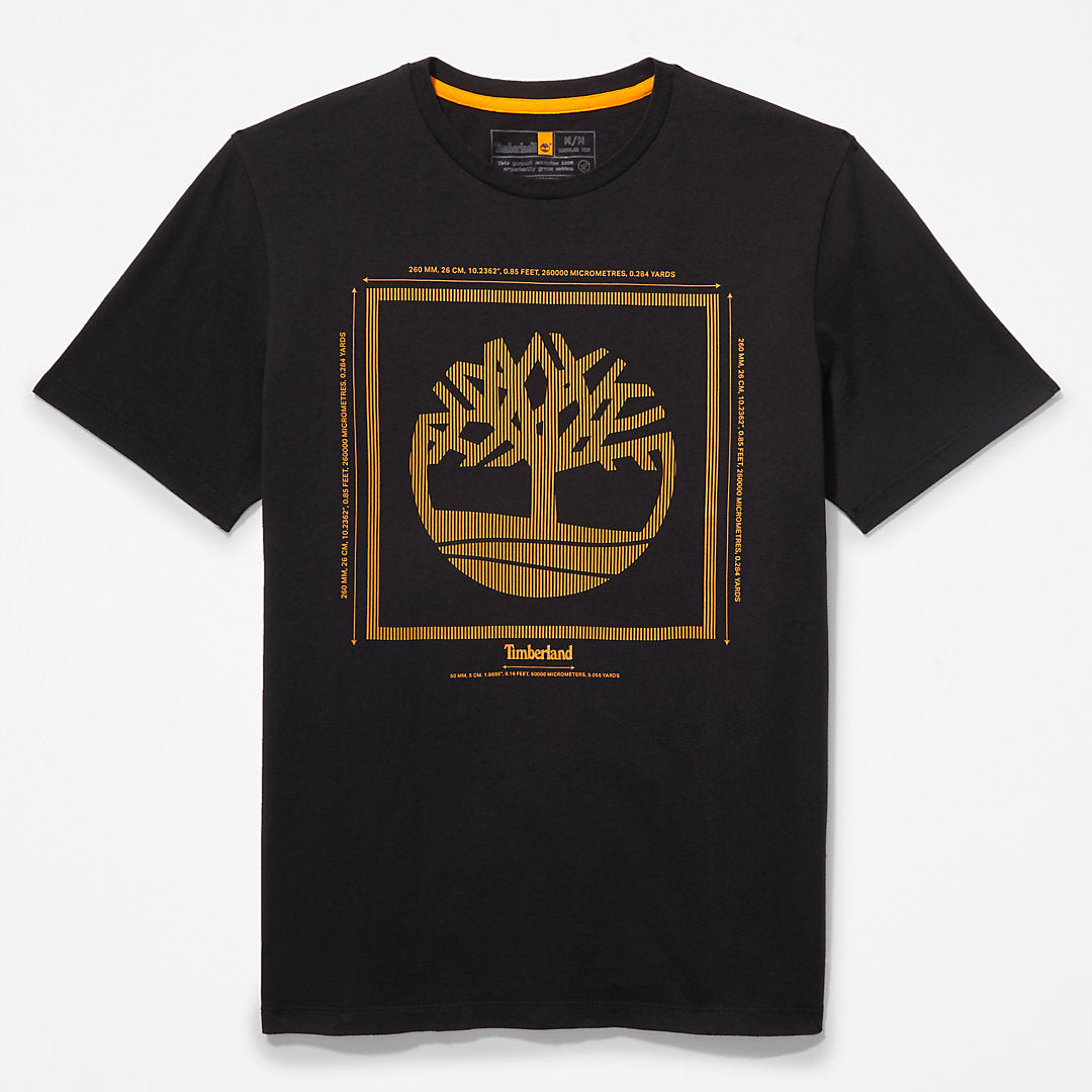 Mens Logo T-Shirt for Men in Black - Timberland