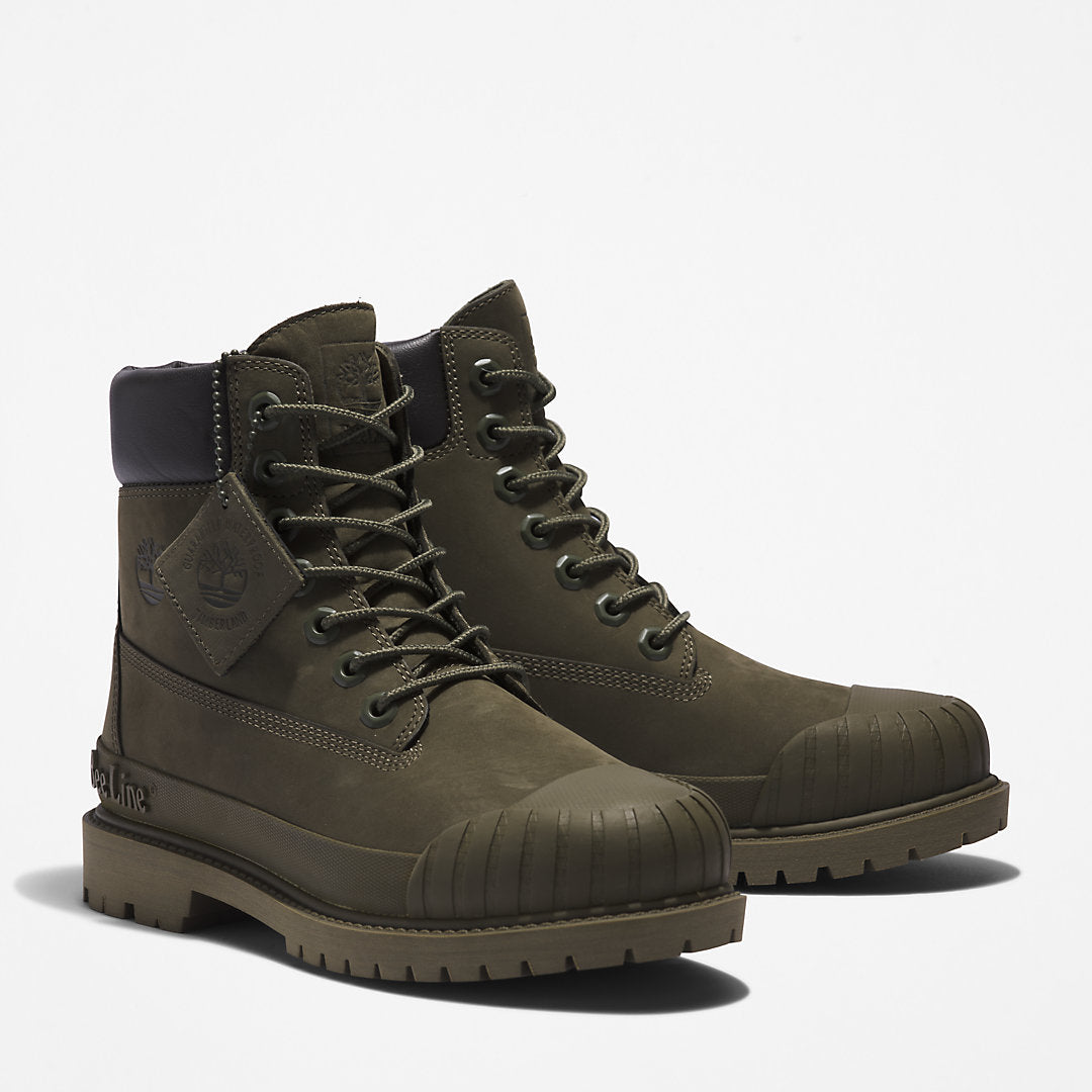 Womens Bee Line x Timberland® 6 Inch Rubber Toe Boot for Women in Dark Green - Timberland