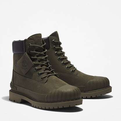 Womens Bee Line x Timberland® 6 Inch Rubber Toe Boot for Women in Dark Green - Timberland
