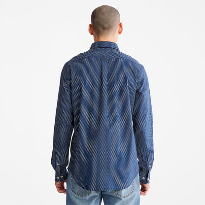 Mens Microprint Shirt for Men in Blue - Timberland