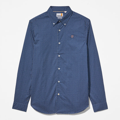 Mens Microprint Shirt for Men in Blue - Timberland