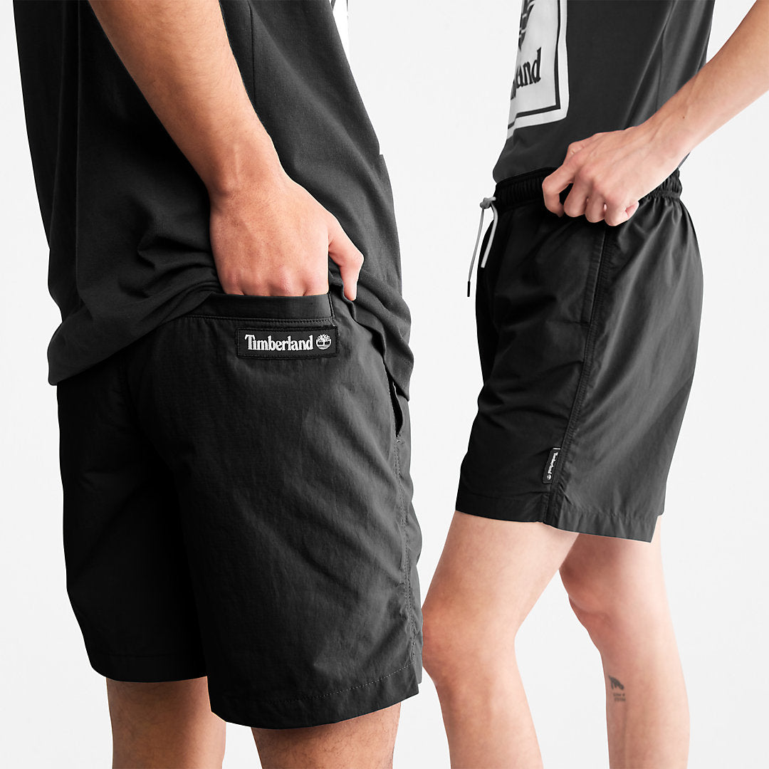 Mens All Gender Windbreaker Shorts in Black - Timberland