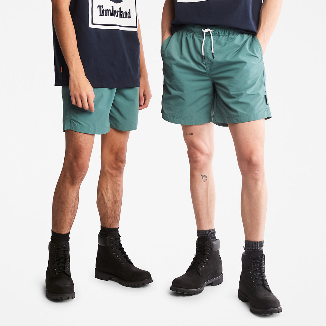 Mens All Gender Windbreaker Shorts in Green - Timberland