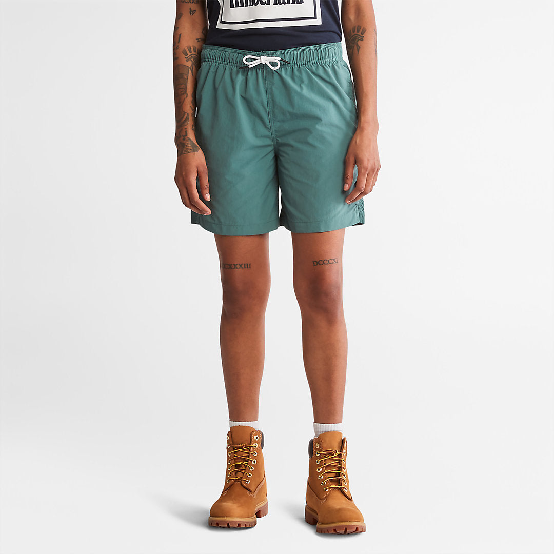 Mens All Gender Windbreaker Shorts in Green - Timberland