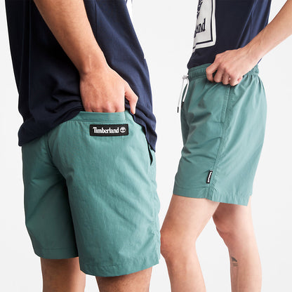 Mens All Gender Windbreaker Shorts in Green - Timberland